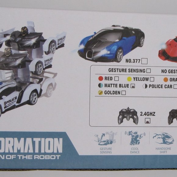 Topaty Transforming Car Solid RC Car Robot Transforming Robot 1:18 Drift #1020 - Picture 2 of 2